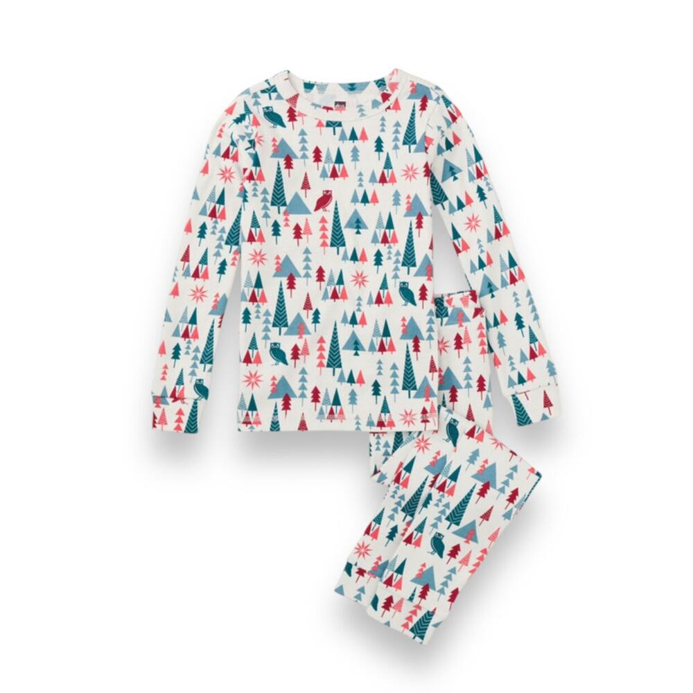 🆕 Tea Collection NWT Goodnight Woodland Pajama Set. Size 5